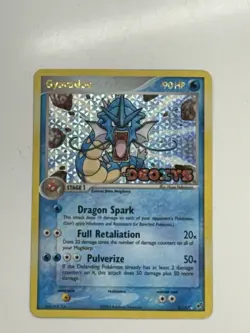 Pokemon TCG Gyarados 8/107 Deoxys Reverse Holo Stamp - Image 1
