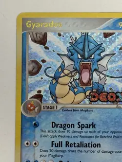 Pokemon TCG Gyarados 8/107 Deoxys Reverse Holo Stamp - Image 3