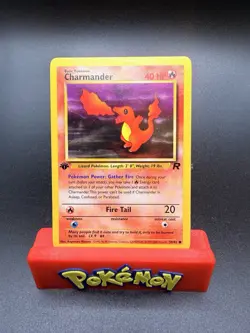 Pokemon TCG - CHARMANDER - 1ST EDITION - 50/82 - TEAM ROCKET 2000 - VINTAGE - LP - Image 1