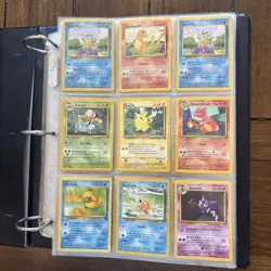 Pokemon Vintage Binder WOTC Old School Pocket Monsters Base Set Pikachu Wow! - Image 2