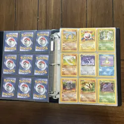 Pokemon Vintage Binder WOTC Old School Pocket Monsters Base Set Pikachu Wow! - Image 3
