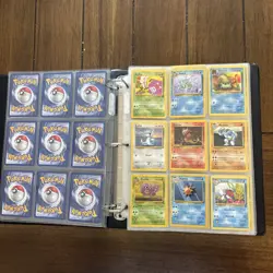 Pokemon Vintage Binder WOTC Old School Pocket Monsters Base Set Pikachu Wow! - Image 4