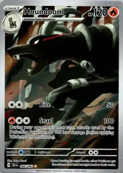 Pokemon TCG Houndoom 066/064 Sv: Shrouded Fable Holo NM (SKU 1-2) - Image 1