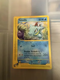 TOTODILE POKEMON EXPEDITION BASE SET 134/165 COMMON LP/MP Mitsuhiro Arita - Image 1