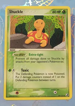 2005 Pokemon EX Unseen Forces Shuckle #47/115 NM! - Image 1