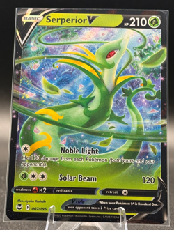 Serperior V 007/195 Swsh12: Sword & Shield - Silver Tempest Holo Pokemon TCG - Image 1