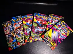 Mega Evolution Sealed Pokemon Booster Pack x 6 Lot - Image 1