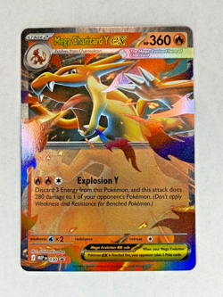 Pokemon TCG NM Mega Charizard Y Ex 030 MEP: Mega Evolution Promo Holo 2026 - Image 2