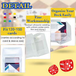 18 Packs Deck Cards Box Trading Card Storage Box Case Carrying Case for Family P - Image 3