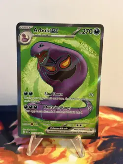 Pokemon - Arbok ex - 185/165 SV: Scarlet & Violet 151 - Ultra Rare Holo - Image 2