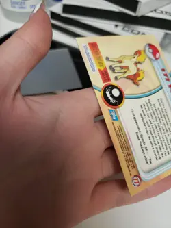 #77 Ponyta HOLO Foil Blue Logo Topps Series Pokemon Animation Edition NM - Image 3