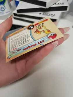 #77 Ponyta HOLO Foil Blue Logo Topps Series Pokemon Animation Edition NM - Image 5