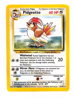 Pidgeotto 022/102 Base Set Regular - MP - Pokemon TCG - SKUA001 - Image 1