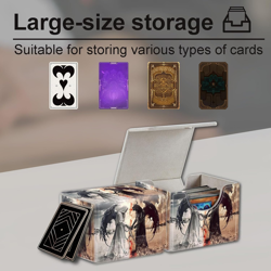High-Capacity Art Deco Card Deck Box - Ideal Trading Card Game Storage Solution - Image 2