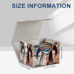 High-Capacity Art Deco Card Deck Box - Ideal Trading Card Game Storage Solution - Image 3