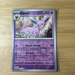 Espeon NM 033/131 Prismatic Evolutions Pokemon TCG Reverse Holo - Image 1