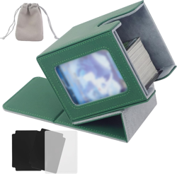 3.8*4.4*3.4" Portable MTG Deck Box for Commander Display, Card Deck Box Fits 100 - Image 1