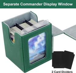 3.8*4.4*3.4" Portable MTG Deck Box for Commander Display, Card Deck Box Fits 100 - Image 5