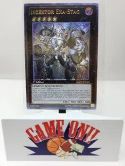 YuGiOh Inzektor Exa-Stag GAOV-EN050 1st Edition Ultimate Rare NM - Image 1