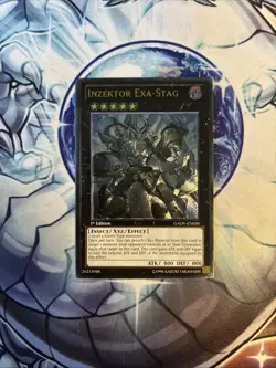 (WNU) Yugioh Inzektor Exa-Stag GAOV-EN050 Ultimate Rare 1st Ed VLP - Image 1