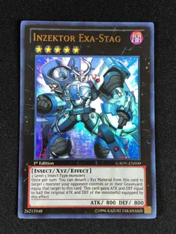 YUGIOH INZEKTOR EXA-STAG GAOV-EN050 1ST ULTRA NM - Image 1