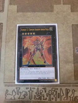 YUGIOH NUMBER 12: CRIMSON SHADOW ARMOR NINJA ORCS-EN042 ULTIMATE 1ST VLP/LP - Image 1