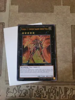 YUGIOH NUMBER 12: CRIMSON SHADOW ARMOR NINJA ORCS-EN042 ULTIMATE 1ST VLP/LP - Image 2