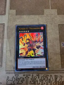 YUGIOH NUMBER 61: VOLCASAURUS ZTIN-EN002 ULTRA 1ST ED VLP - Image 2