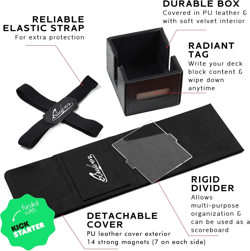 Black Citadel Deck Block for Magic: the Gathering Cards - 100+ TCG Card Deckbox, - Image 3
