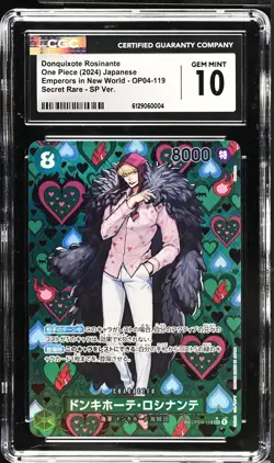 Donquixote Rosinante #OP04-119 Japanese One Piece Emperors In New World CGC 10 - Image 1