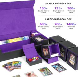 Card Deck Box for MTG Commander, Large 6 in 1 Card Storage Display Case with 5PC - Image 5