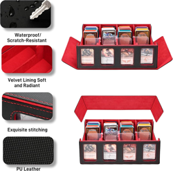 Trading Card Storage Box, 3000+ Capacity Deck Box for MTG, Pokemon, Yu Gi Oh, 24 - Image 2