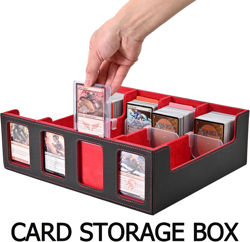 Trading Card Storage Box, 3000+ Capacity Deck Box for MTG, Pokemon, Yu Gi Oh, 24 - Image 3