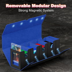 5 in 1 Card Deck Box with Commander Display, Holds 800+ Cards, Includes 35Pt Mag - Image 4