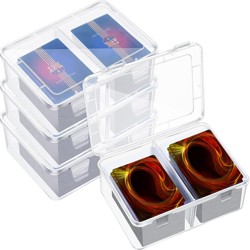 300 Card Storage Box Compatible with Mtg TCG Clear Plastic Trading Card Storage - Image 1