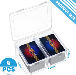 300 Card Storage Box Compatible with Mtg TCG Clear Plastic Trading Card Storage - Image 2