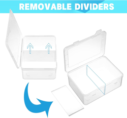 300 Card Storage Box Compatible with Mtg TCG Clear Plastic Trading Card Storage - Image 4