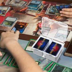 300 Card Storage Box Compatible with Mtg TCG Clear Plastic Trading Card Storage - Image 5