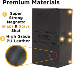 Premium Commander Deck Box - MTG Deck Box for 200+ Double Sleeved Cards - Dual S - Image 5