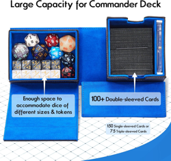 MTG Commander Deck Box with Dice Tray - Fits 100+ Double-Sleeved Cards - Command - Image 2