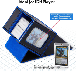 MTG Commander Deck Box with Dice Tray - Fits 100+ Double-Sleeved Cards - Command - Image 3