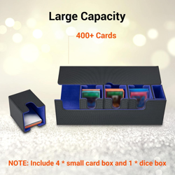 5 in 1 Commander Deck Box for MTG, TCG, CCG & Sports Cards - Holds 400+ Unsleeve - Image 3