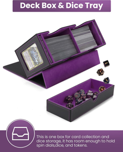 MTG Deck Box with Double Commander Display and Dice Tray, Fits 200+ Double Sleev - Image 5