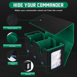 MTG Deck Box with Commander Display,Holds 300+ Single-Sleeved Cards,Double Deck - Image 2