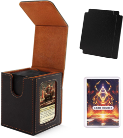 MTG Deck Box for Commander Display,Card Deck Case Fits 100 Double Sleeved Cards, - Image 1