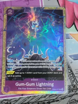 One Piece TCG Gum-Gum Lightning OP09-077 Best Selection Vol. 4 Alt Art - Image 1