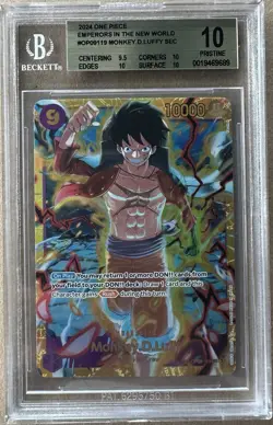 2024 One Piece Op09 Emperors New World Monkey D. Luffy #119 OP09-119 SEC Bgs 10 - Image 1