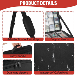 MTG Bag Card Storage Box for 2000+ Cards,3-Layer Card Deck Box with Dividers and - Image 4