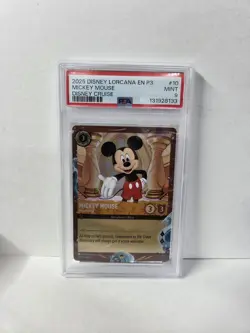 Disney Lorcana Mickey Mouse True Friend 10/P3 DVC Member Cruise Exclusive PSA 9 - Image 1