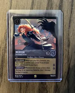 Disney Lorcana Wilds Unknown Merida - Formidable Archer Legendary 191/204 Foil - Image 1